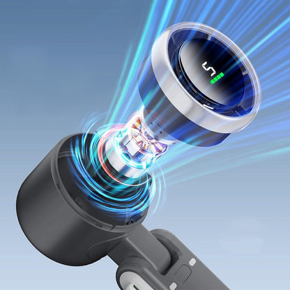 Portable Handheld Turbo Fan with 5-Speed Settings Mini Travel Fan for Beach and Outdoor Use Black