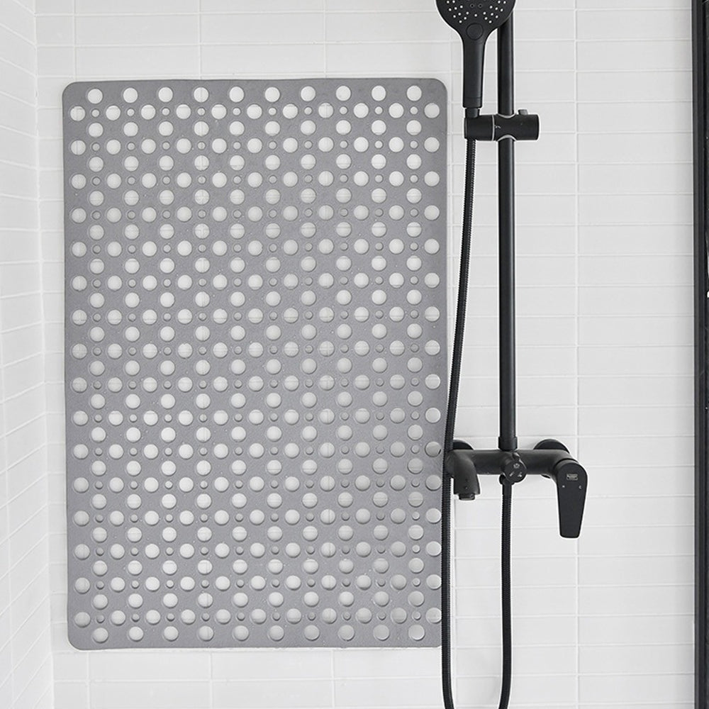Anti-Slip Bath Mat Suction Shower Mats Bathroom Bathtub Floor Grey