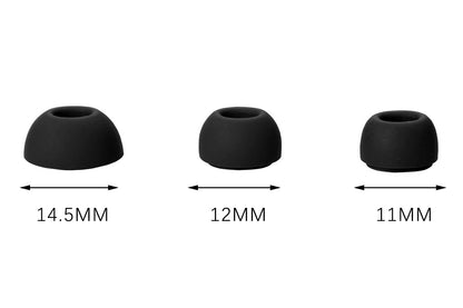 12 Piece Silicone Ear Tips for Samsung Galaxy Buds3 Pro - Black