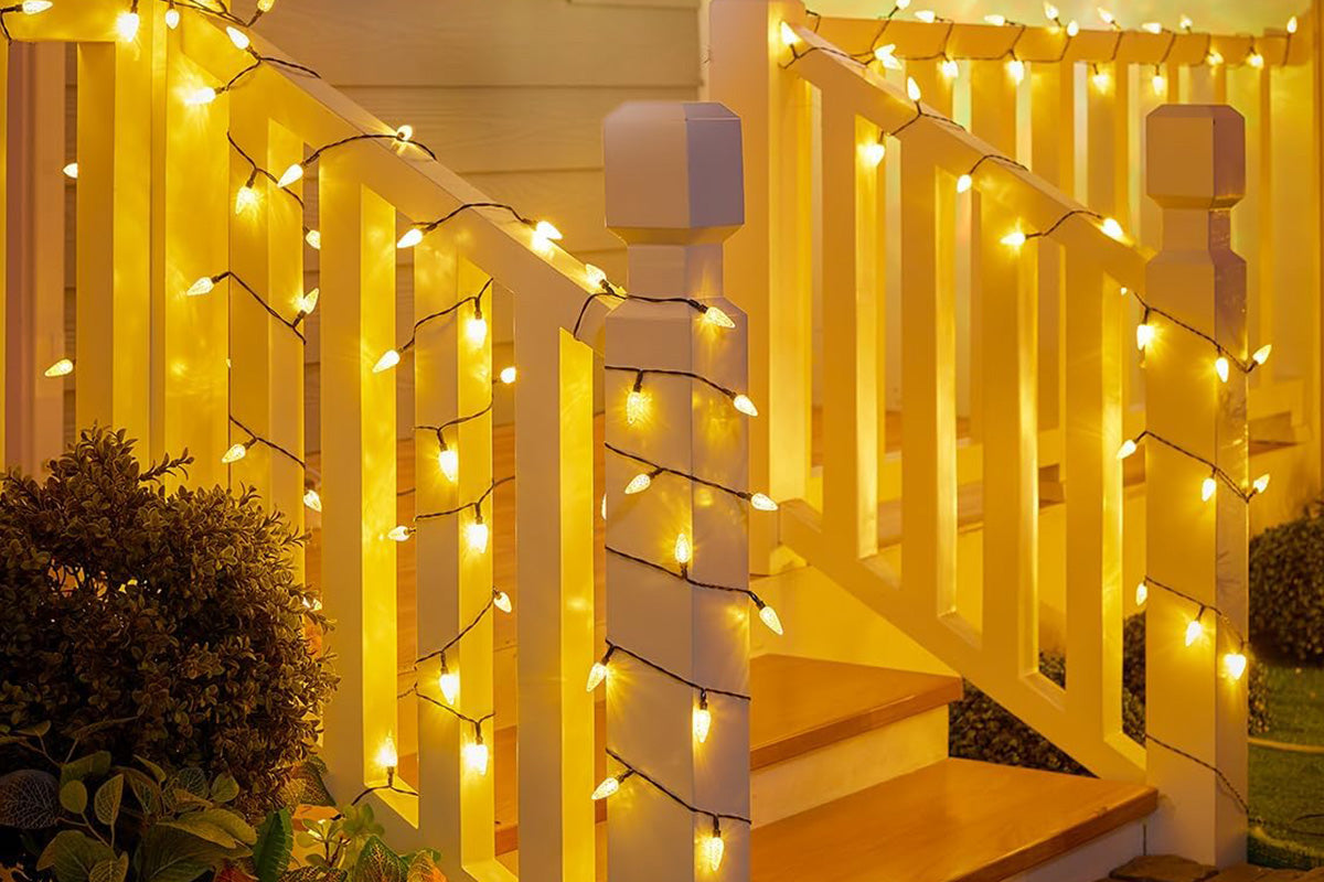 7M Solar Strawberry String Lights Waterproof Christmas Decor-Warm White