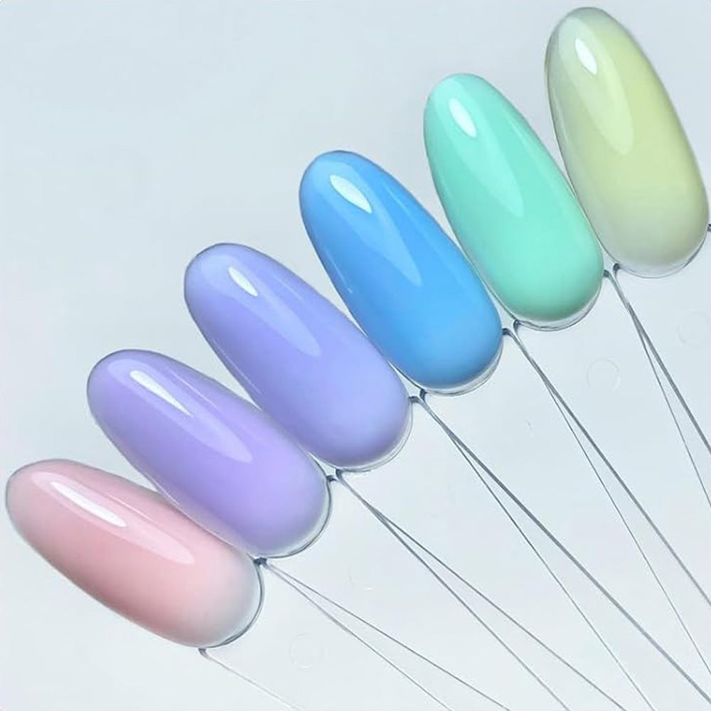 100 PCS Clear Nail Swatch Sticks -Round