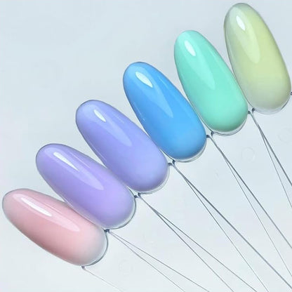 100 PCS Clear Nail Swatch Sticks -Round