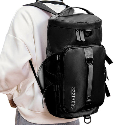 Large Capacity Travel Duffle Bag Sport Gym Backpack -Black