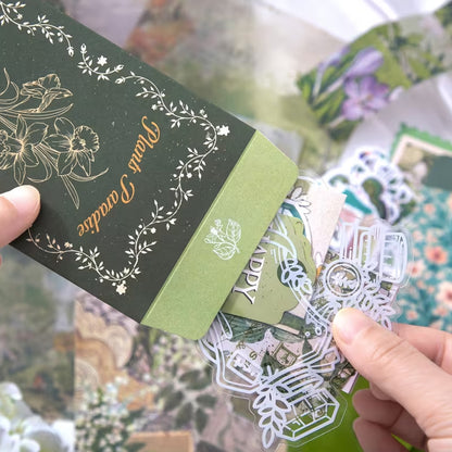 2Pcs Scrapbook Kit Bullet Junk Journal Kit with Scrapbooking Supply-Botanical