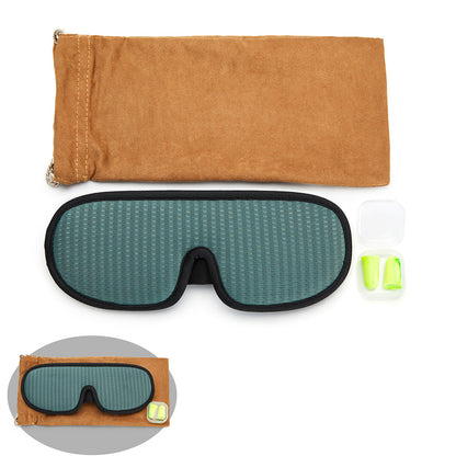 Travel  3D Sleeping Eye Mask Soft Memory Foam Blockout Eye Mask Green