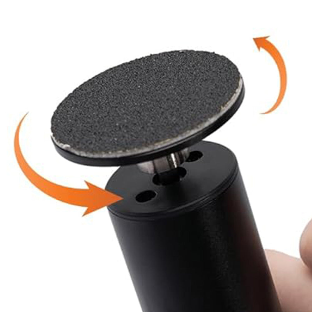 9-Speed Adjustable Electric Foot Callus Remover Digital Display Rechargeable Foot Sander Pedicure Tools with Sandpaper Disks Black