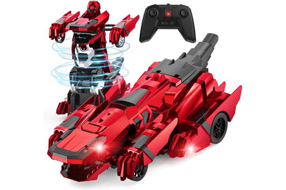 Dinosaur Transform Rc Cars 2.4Ghz Remote Control Car Transforming Robot-Red