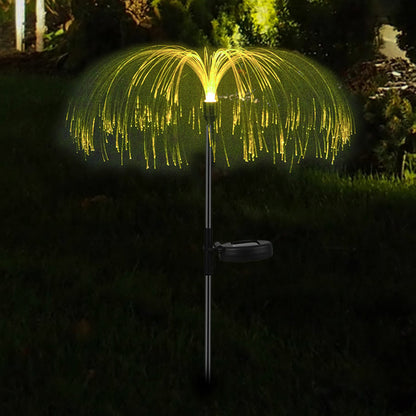 Solar Pathway Lights 2Pcs Solar Ground Lights Outdoor Garden Decor Lamp -Warm White