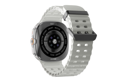 Smart Watch 1.43-Inch Fitness Watch with Heart Rate Sleep Monitor Blood Oxygen Sedentary Reminder OTA SOS Activity Tracker-Silver