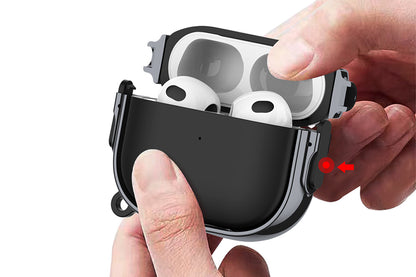 Shockproof Armor Protective Case for AirPods 4th Generation -Black