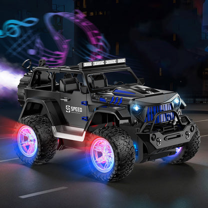 Remote Control Car Rechargeable Off Road Truck - Black