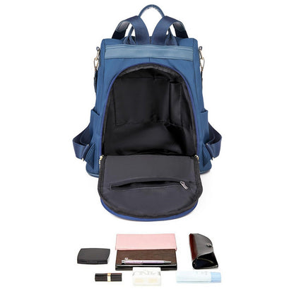 Anti Theft Women Backpack with Water Repellent for Travel Blue