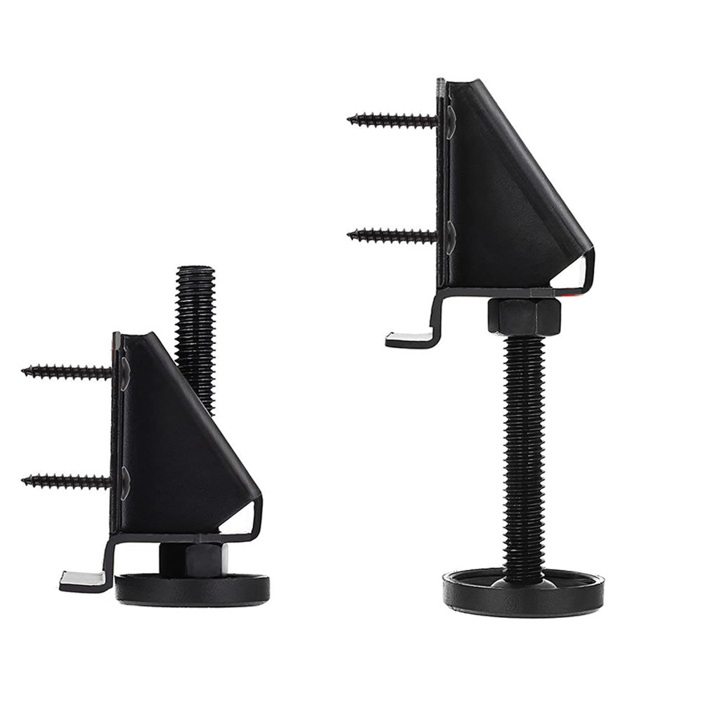 4Pcs Heavy Duty Leg Leveler for Furniture Adjustable Leveling Feet for Cabinet Table Black