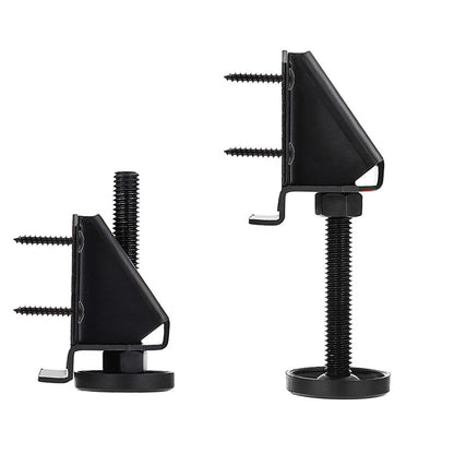 4Pcs Heavy Duty Leg Leveler for Furniture Adjustable Leveling Feet for Cabinet Table Black