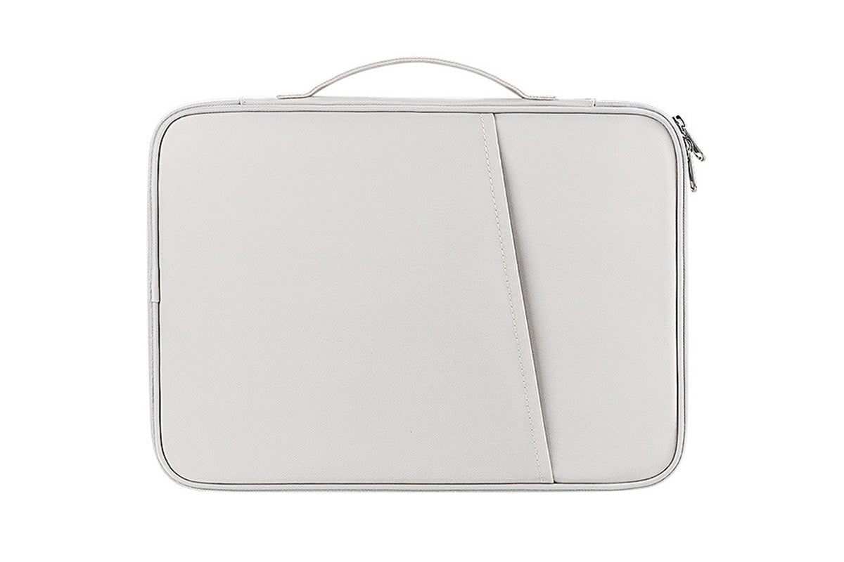 2Pcs Tablet Sleeve 10.8-13 inch Laptop Sleeve Protective Carrying Case Bag Travel Pouch-White