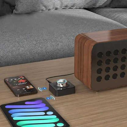 Bluetooth 5.0 Audio Receiver Wireless Stereo Adapter with 3.5mm AUX RCA Cable TF Card Slot