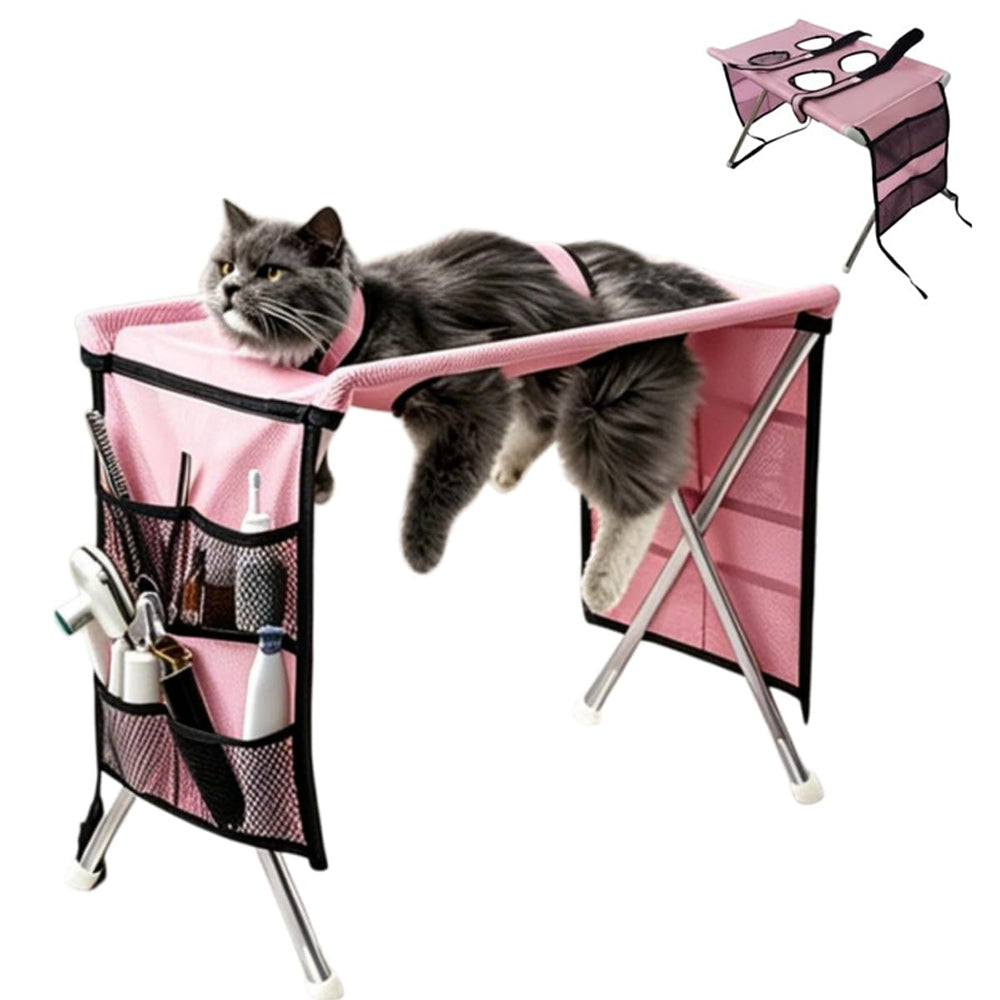 Pet Grooming Hammock Bed Dog Nail Cutting Hammock - Pink