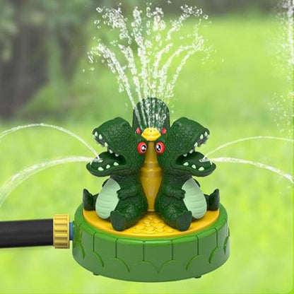 Water Sprinkler for Outdoor Play Water Spraying Toy for Summer Splashing Fun Toy Green Dinosaur
