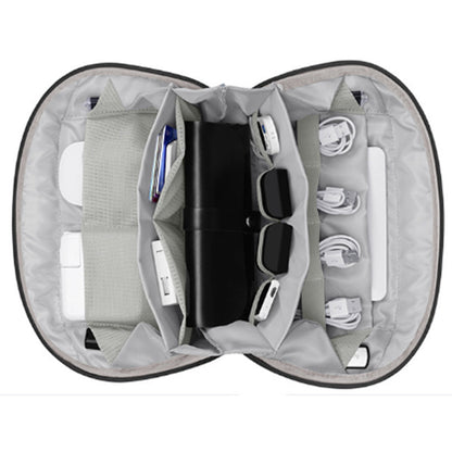 Travel Gadget Bag Organizer Small Electronics Organizer Pouch for Cables Cords Chargers Black