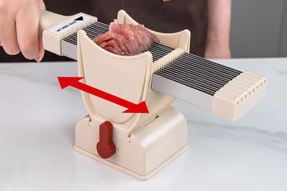 Manual Meat Slicer with Stainless Steel Blade for Beef Pork Mutton Hot Pot -Pink