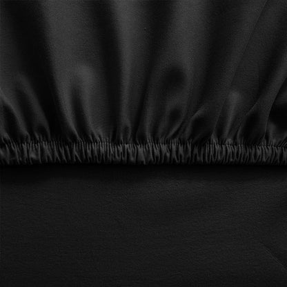 Stretchy Gaming Chair Cover Office Chair Swivel Chair Slipcover Black