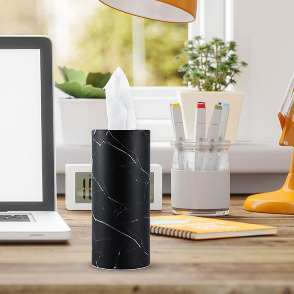 6Pcs Set Cylindrical Car Tissue Holders with Tissue Travel Tissue Box