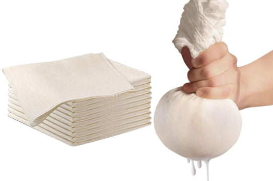 10Pcs Cheese Cloth Food Straining Butter Cotton Muslin Gauze Cooking Draining Fabric