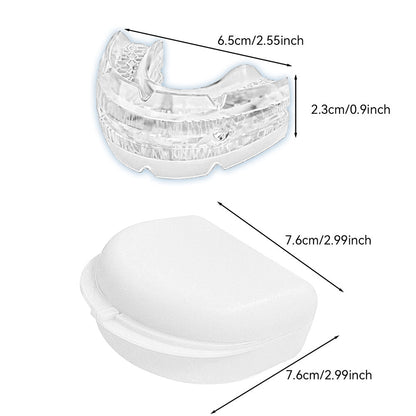 Adjustable Anti-Snore Mouthpiece Stop Teeth Grinding Mouth Guard Sleeping Aid Transparent
