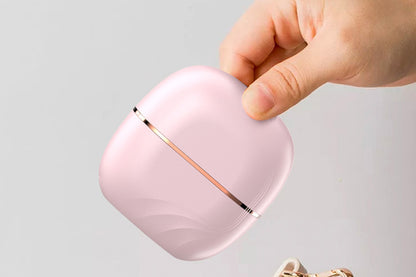 Rechargeable Wireless Mini Hair Straightener Comb - Pink