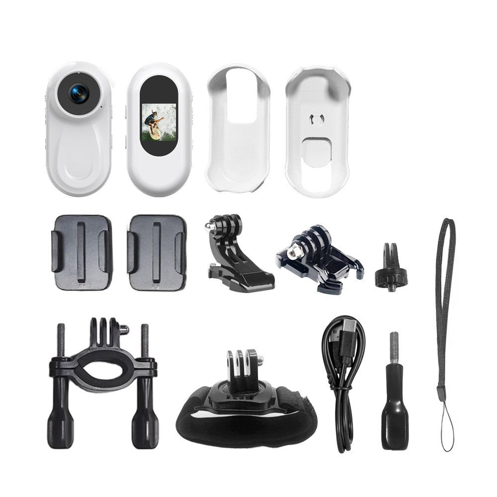 1080P Mini Body Camera Mini Body Camera for Traveling and Motorcycle-white