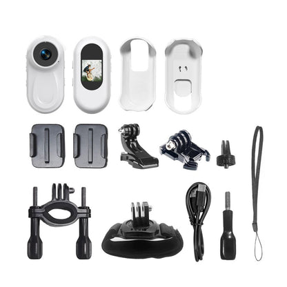 1080P Mini Body Camera Mini Body Camera for Traveling and Motorcycle-white