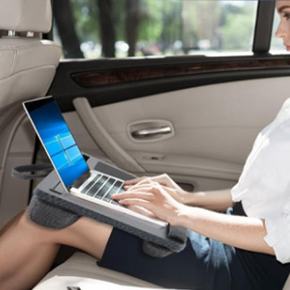 Laptop Desk with Built in Mouse Pad Wrist Pad Laptop Stand with Tablet/Phone Holder Black