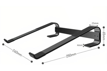 Laptop Stand Foldable Portable Desktop Holder Compatible with 10-18 inch MacBook-Black