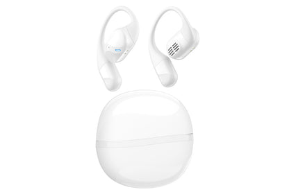 Open Ear Earbuds Bluetooth 5.3 Wireless Headphones IPX5 Waterproof for Sports-White