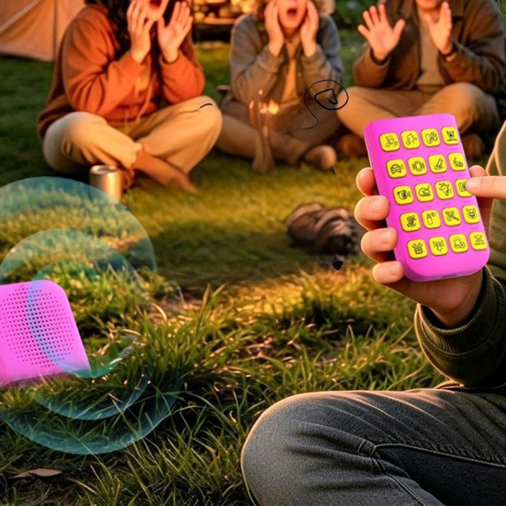 20 Sound Effect DIY Recording Prank Toy with Remote for Boys and Girls - Pink