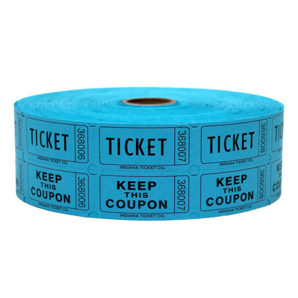 1000Pcs Tacticai Raffle Tickets for Carnivals Events Entry Reward Fundraiser Prizes Blue