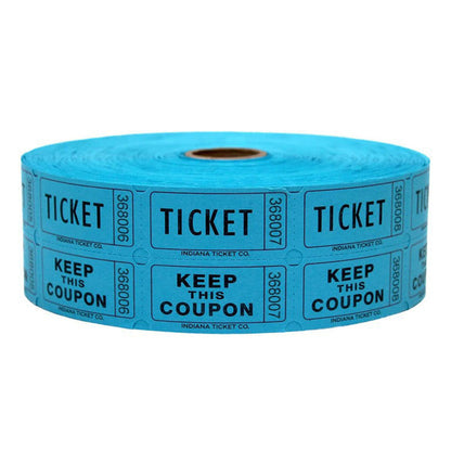 1000Pcs Tacticai Raffle Tickets for Carnivals Events Entry Reward Fundraiser Prizes Blue