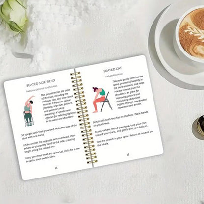 Chair Yoga Book for Seniors: Strength Balance & Wellness Exercises -White