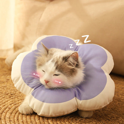Cat Cone Collar Elizabethan Collar Anti-Bite Lick Cat Recovery Neck Collar Purple