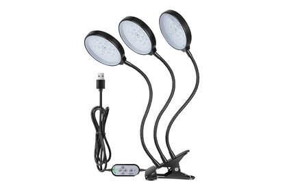 Indoor Plants LED Grow Lights Suitable Greenhouse Flowers Veg Succulents Potted Growth-Triple Heads