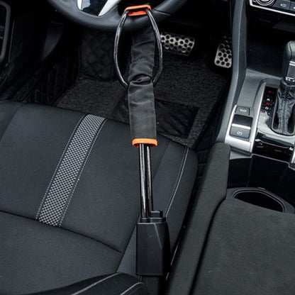 Car Steering Wheel Lock security band Anti-Theft Adjustable Lock Device-Yellow