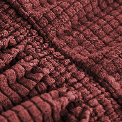 4Pcs Stretch Chair Slipcover Chair Covers Furniture Protector -Brown