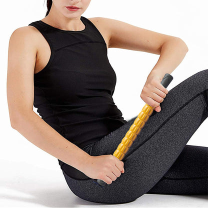 Portable Massage Roller Stick Exercise Gym Equipment Orange