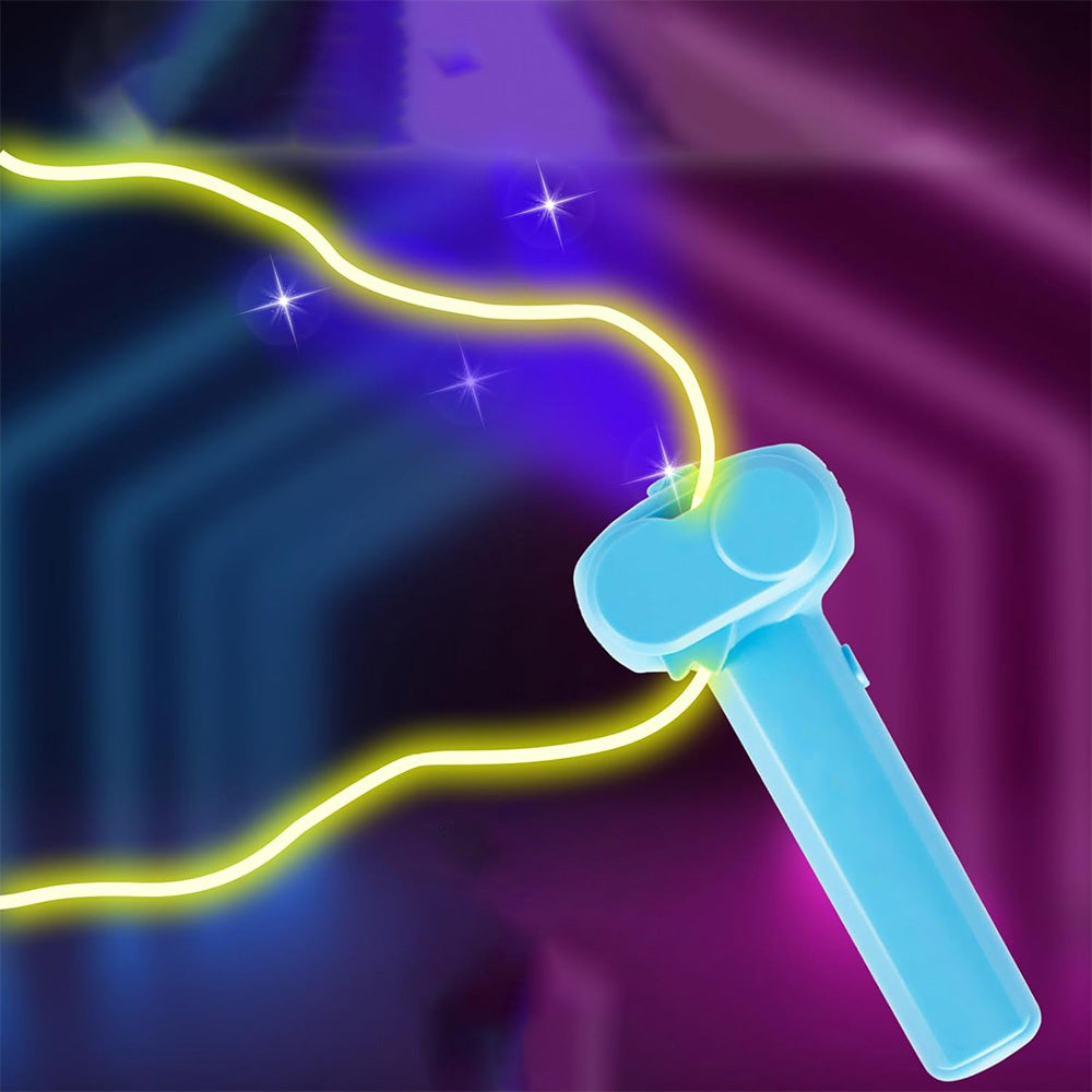 String Rope Launcher Fidget Toy Glow in The Dark Rope String Shooter Christmas Birthday Party Favor Blue