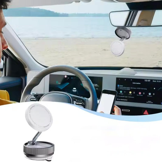 Foldable Vacuum Suction Car Phone Holder Adjustable Phone Holder Mount for Car White