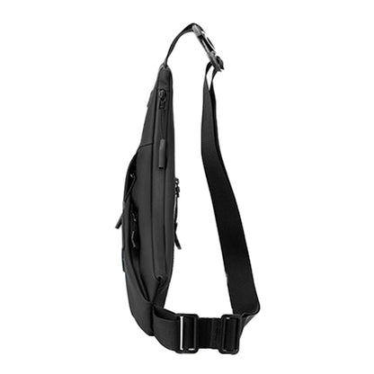 Men's Small Sling Crossbody Bag Anti-Theft Chest Bag Casual Hiking Cycling Slim Shoulder Pack Black