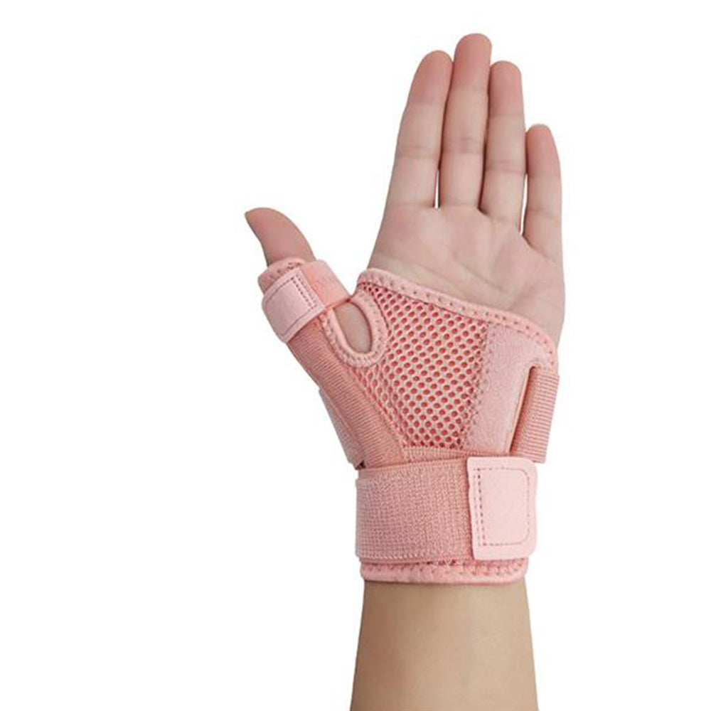 Thumb Brace Removable Thumb Spica Splint for Left Right Hand Pink