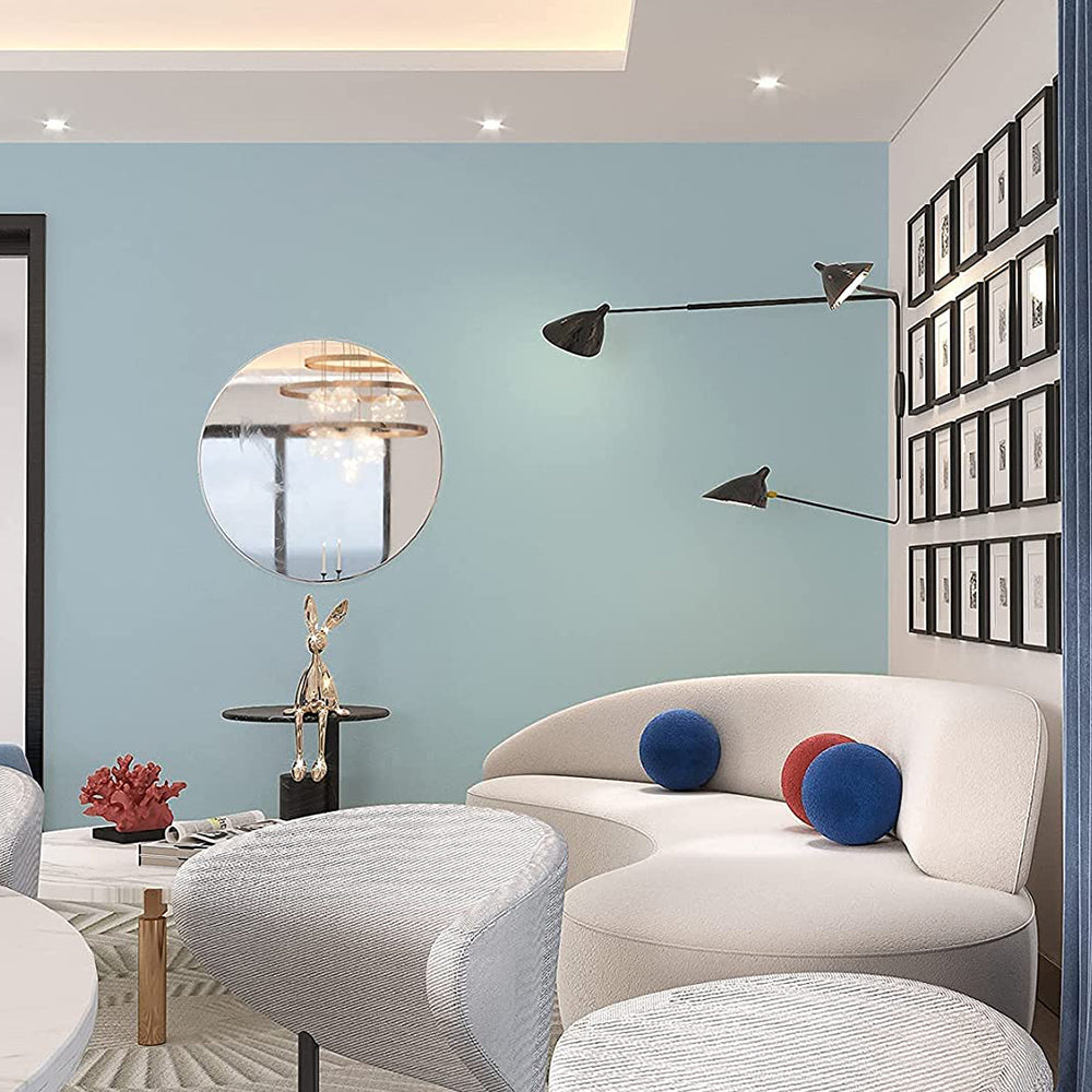 Self-Adhesive Solid Color Wallpaper Wall Sticker Home Decor -Blue