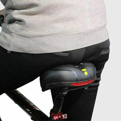 Air Cushion Shock Absorbing Mountain Bike Saddle Seat-Yellow