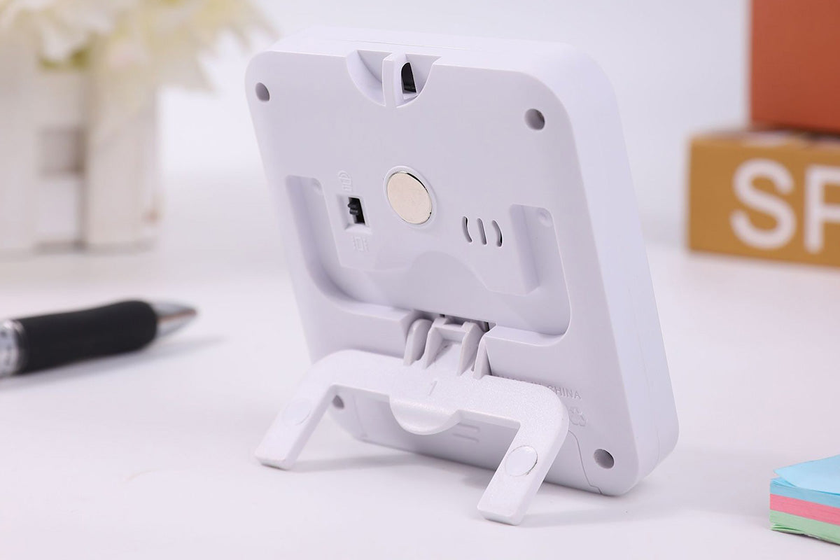 Digital Kitchen Timer LCD Display Cooking Timer with Loud Alarm -White